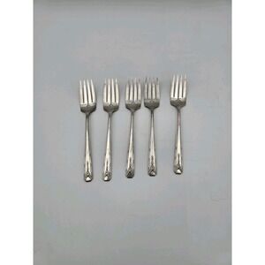 Milady Community  Silver Plate Salad Forks (Set of 5) Oneida Silverplate
